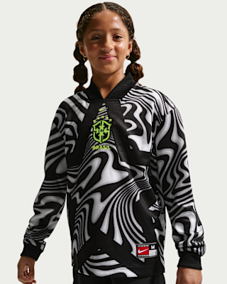 Brazil Hollywood Keeper Big Kids' Nike Dri-FIT Soccer Jersey. Nike.com